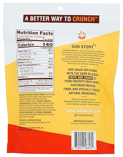 Miniatura 2 de Catalina Snacks Crunch - Mezcla de aperitivos tradicionales, apta para dieta cetogénica, sin gluten, 6 onzas (paquete de 6)