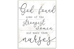 Stupell Industries "God Is Love" & "Strange Nurses" Wood Wall Plaque, 10" x 15"