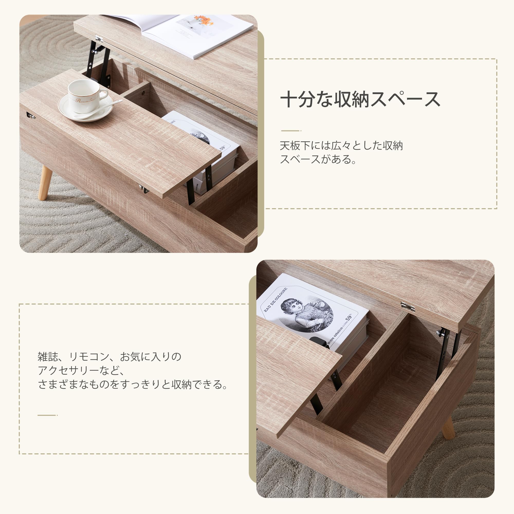 Amazon.co.jp : 昇降式テーブル 油圧昇降式 | 80×40-80cm 無段階高さ