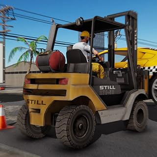 Forklift Traffic Police Driver Simulator 3d : Construction Cargo Forklift Driving Adventure Game 2019