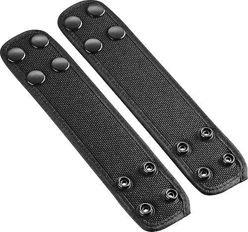 Shield Wallets - Cinturón de nailon de doble ancho de 1.75 pulgadas para cinturones de 2 14 pulgadas de ancho, doble broche de presión, paquete de 2