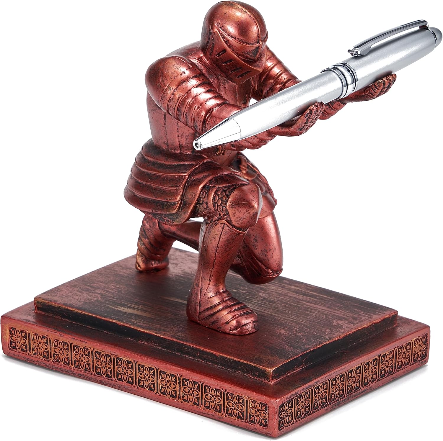 ThreeH Executive Knight Pen Holder Pen Stand with a Pen