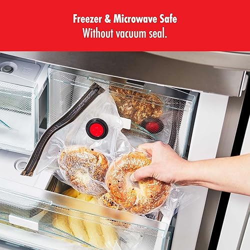 Miniatura 6 de ZWILLING Fresh & Save - Bolsas selladoras al vacío de varios tamaños, 30 unidades, bolsas reutilizables para Sous Vide