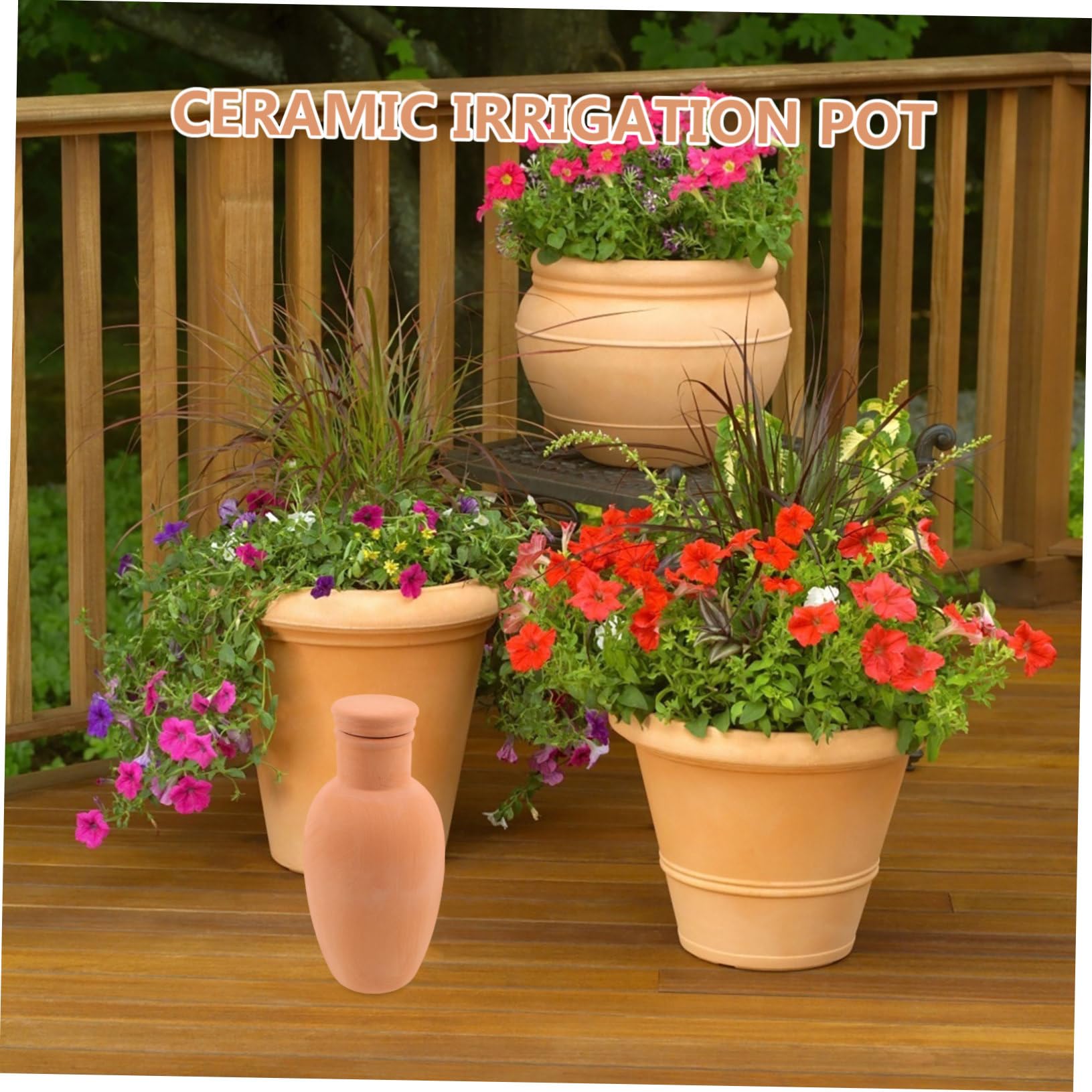 4 Pièces Système Arrosage Automatique Terre Cuite Régulation Intelligente de Eau Arrosage Lent pour Plantes Intérieur et Extérieur pour Pots