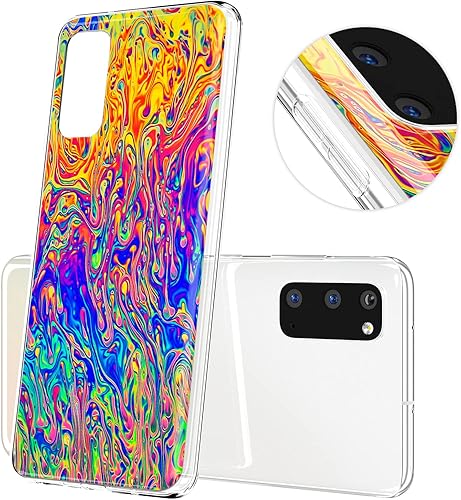 Miniatura 6 de Funda de teléfono compatible con Samsung Galaxy A73 A72 5G A71 A54 A52 A42 A34 A32 A14 A11 Impresión clara y ligera delgada al óleo transparente