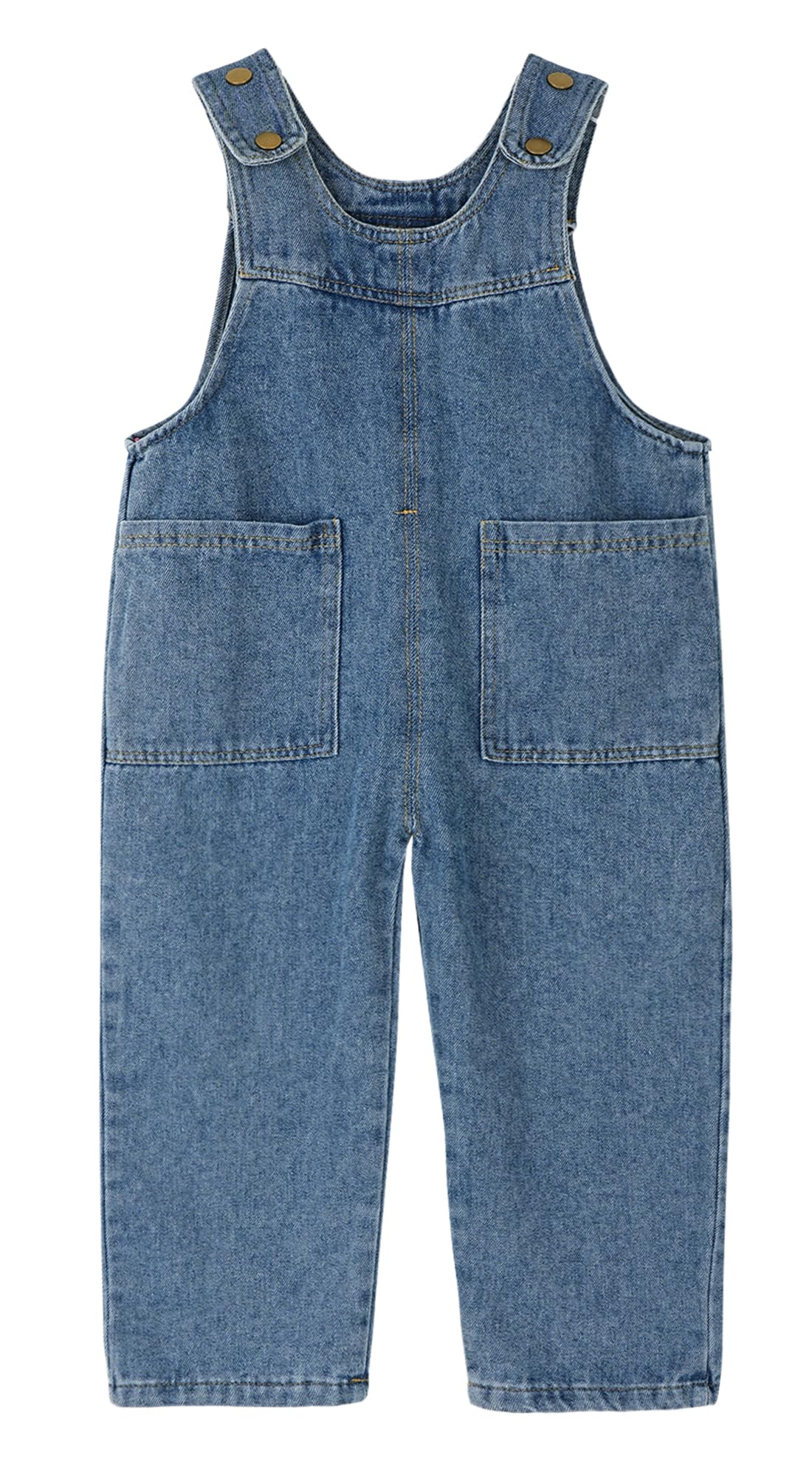 Happy Cherry Salopette in Denim Bambino Bambina Tute Pantaloni di Jeans Neonati Unisex con Bretelle Regolabili