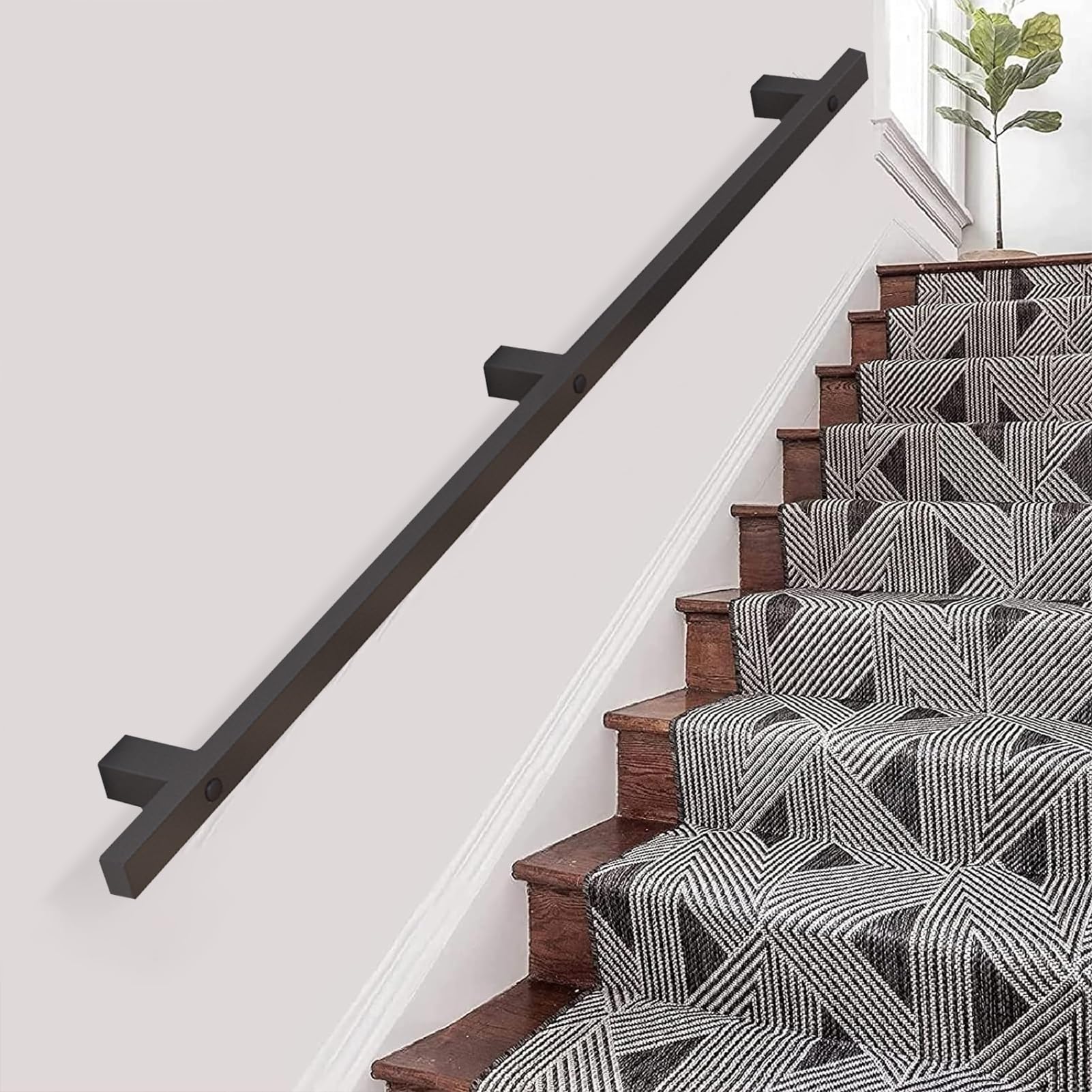 Rampe d'escalier sécurisée de 420cm pour protéger les pas des enfants et des grands-parents