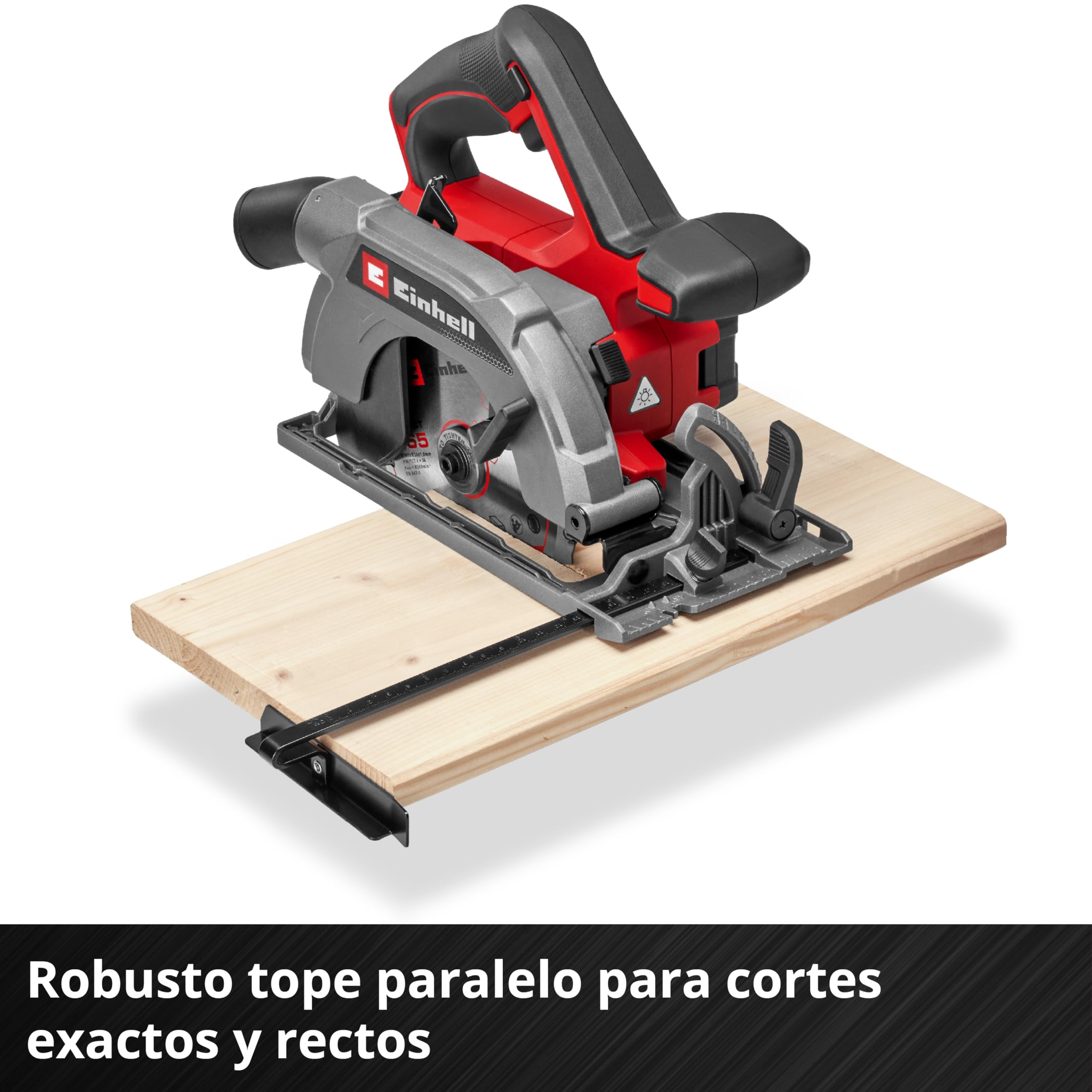 Einhell Sierra circular de mano con batería TE-CS 18/165-2 Li - Solo Power X-Change (18V, hoja de sierra Ø 165 mm, profundidad de corte 57 mm, ajuste sin herramientas, sin batería)