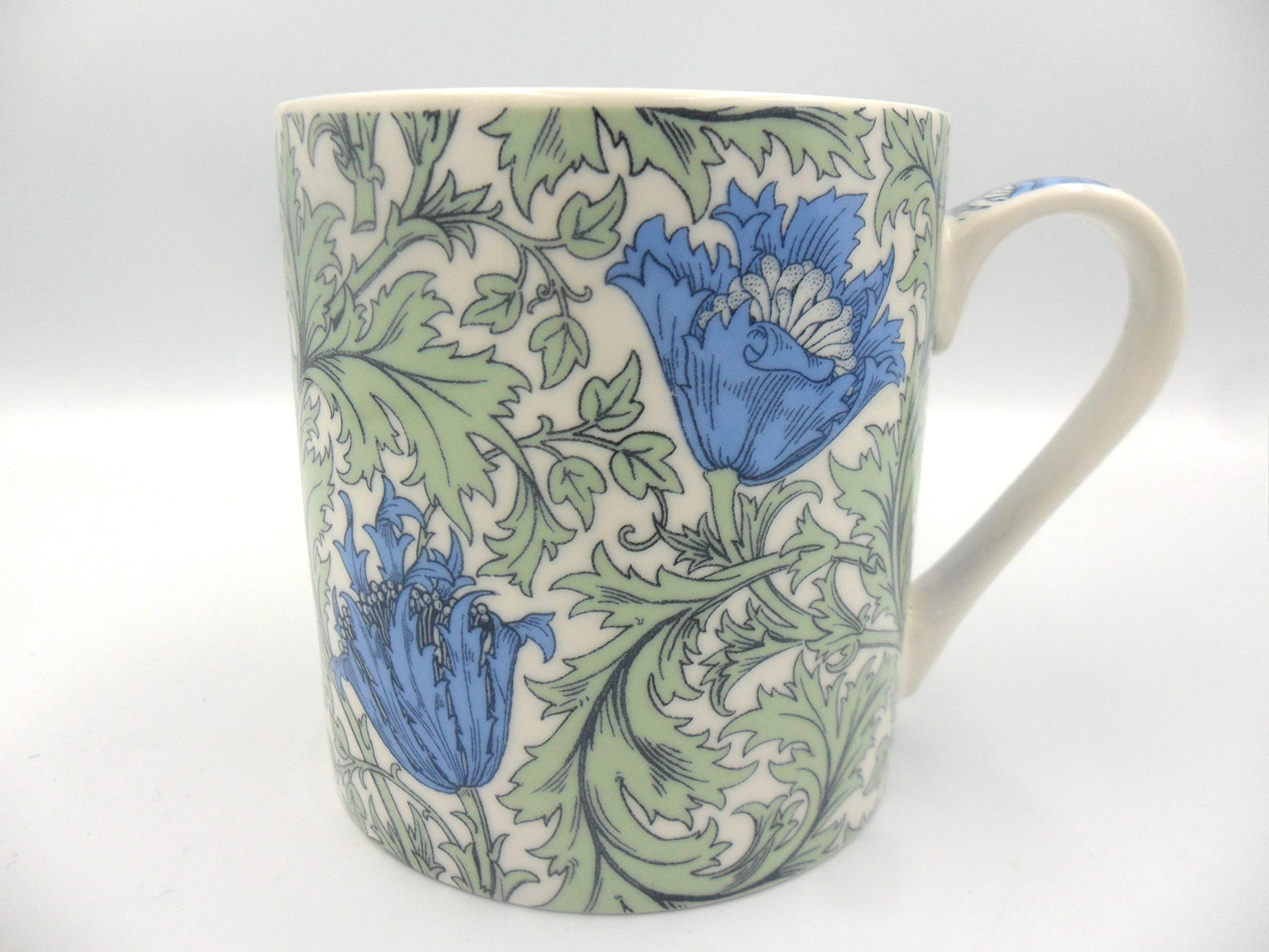 Heron Cross Pottery Multii William Morris Anemone Design Jumbo China Mug.