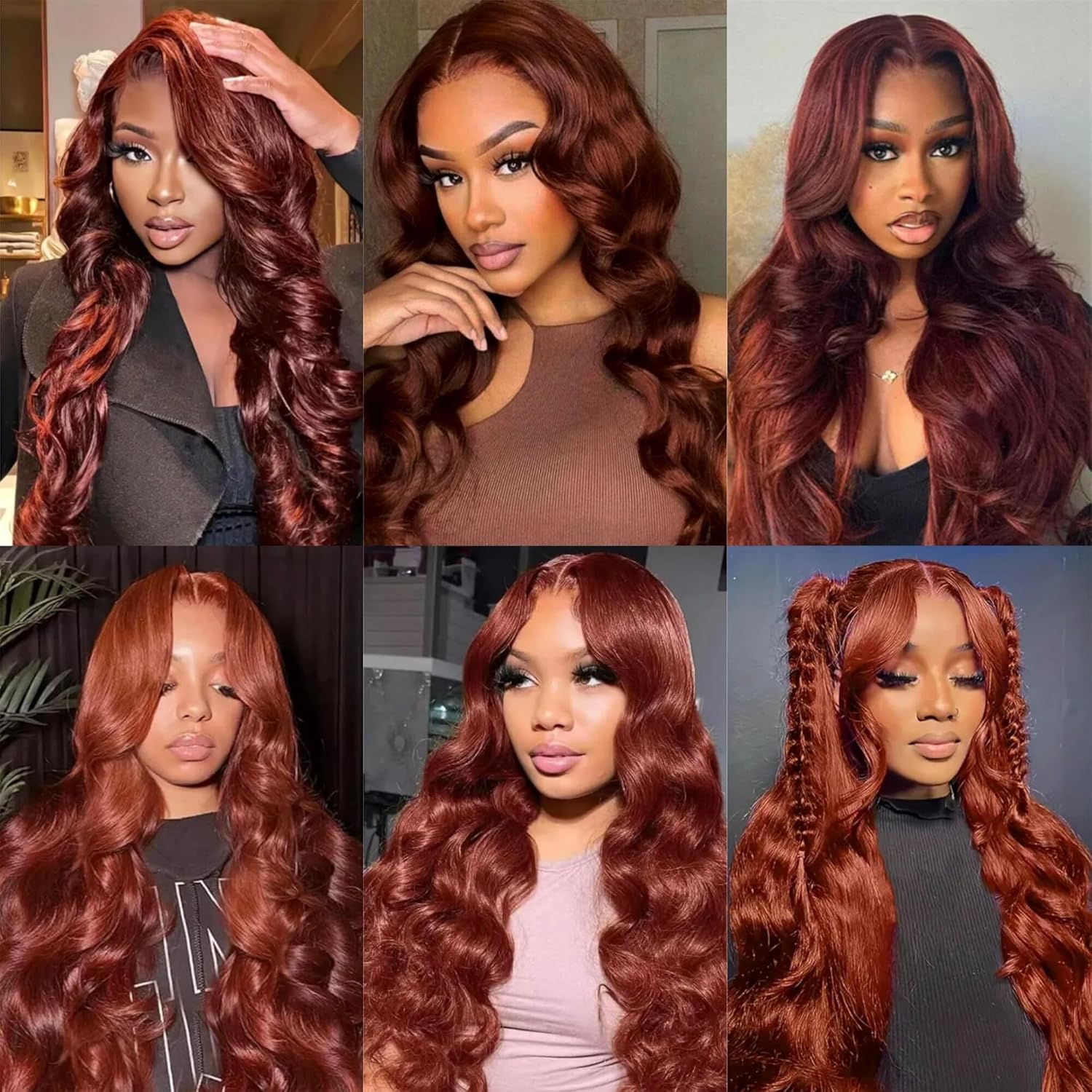 Single Bundle Human Hair 30 Inch Body Wave Human Hair 1 Bundle 100g per Pack 7A Copper Red Brown Body Wave Virgin Quick Weave Sewn In Hair Extensions for Black Women