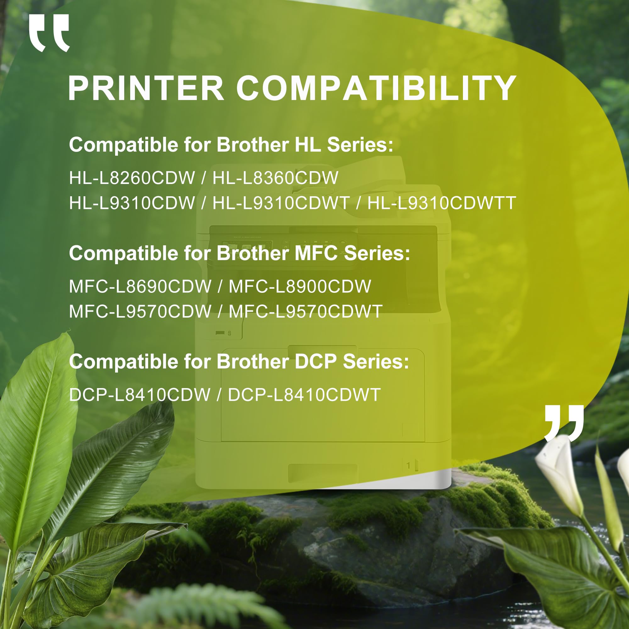 Tambour DR421CL Compatible avec Brother DR421 CL Tambour pour HL-L8260CDW HL-L8360CDW DCP-L8410CDW MFC-L8610CDW MFC-L8690CDW MFC-L8900CDW HL-9310 HL -L9310CDW MFC-L9570