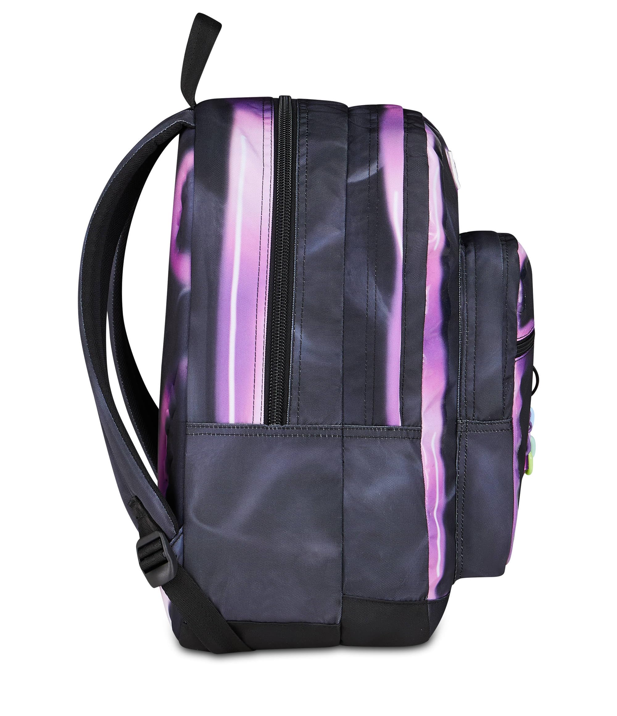 Seven Zaino Scuola FREETHINK, Doppio Scomparto, Nero, 34 L, Multifunzione, Tasca frontale, Tasca laterale portaborraccia, Scomparto Interno porta pc, Scuola media e superiore, Bambina, Ragazza