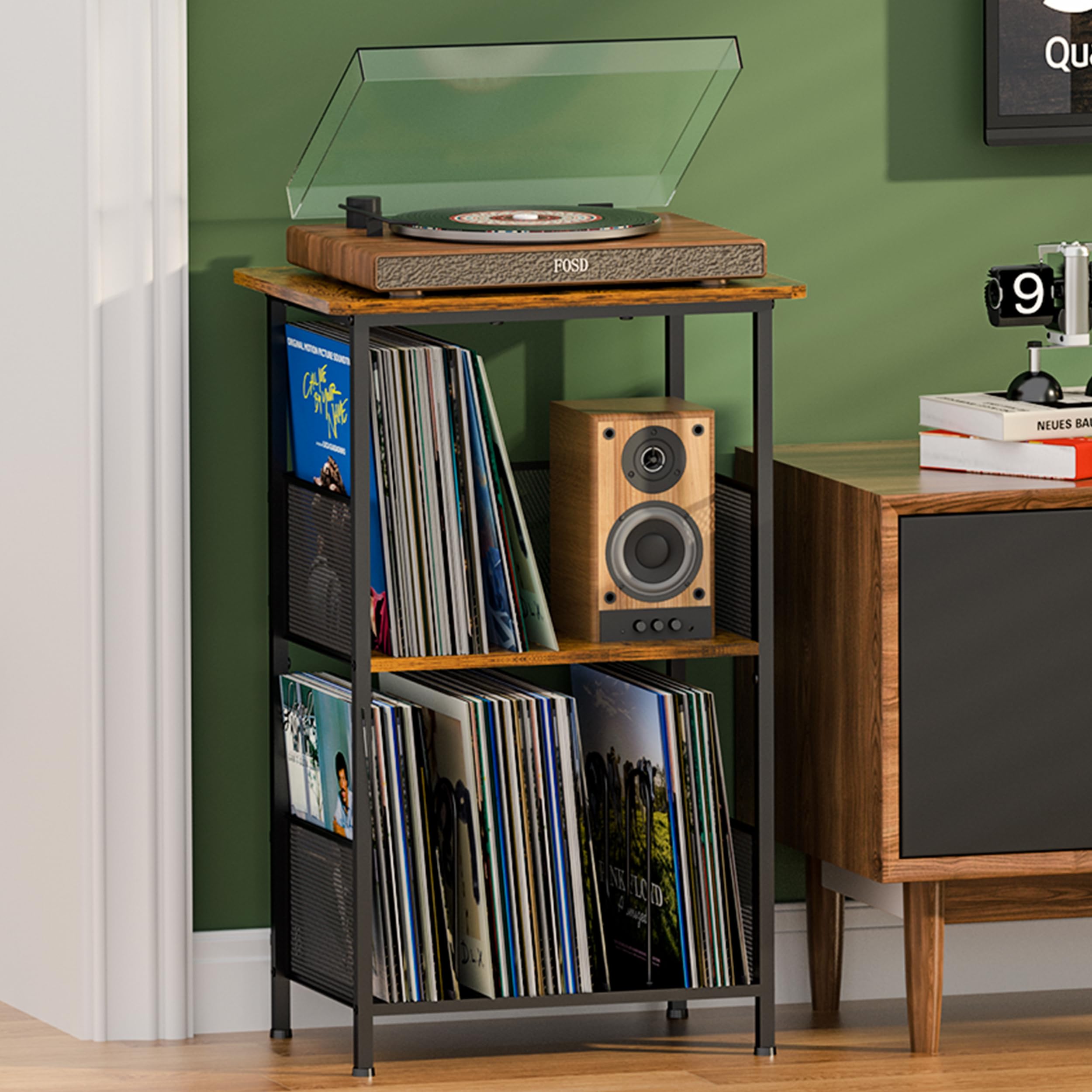 ぽ*ん様 Vinyl Player Record Rack ぽ*ん様 Vinyl Player Record Rack