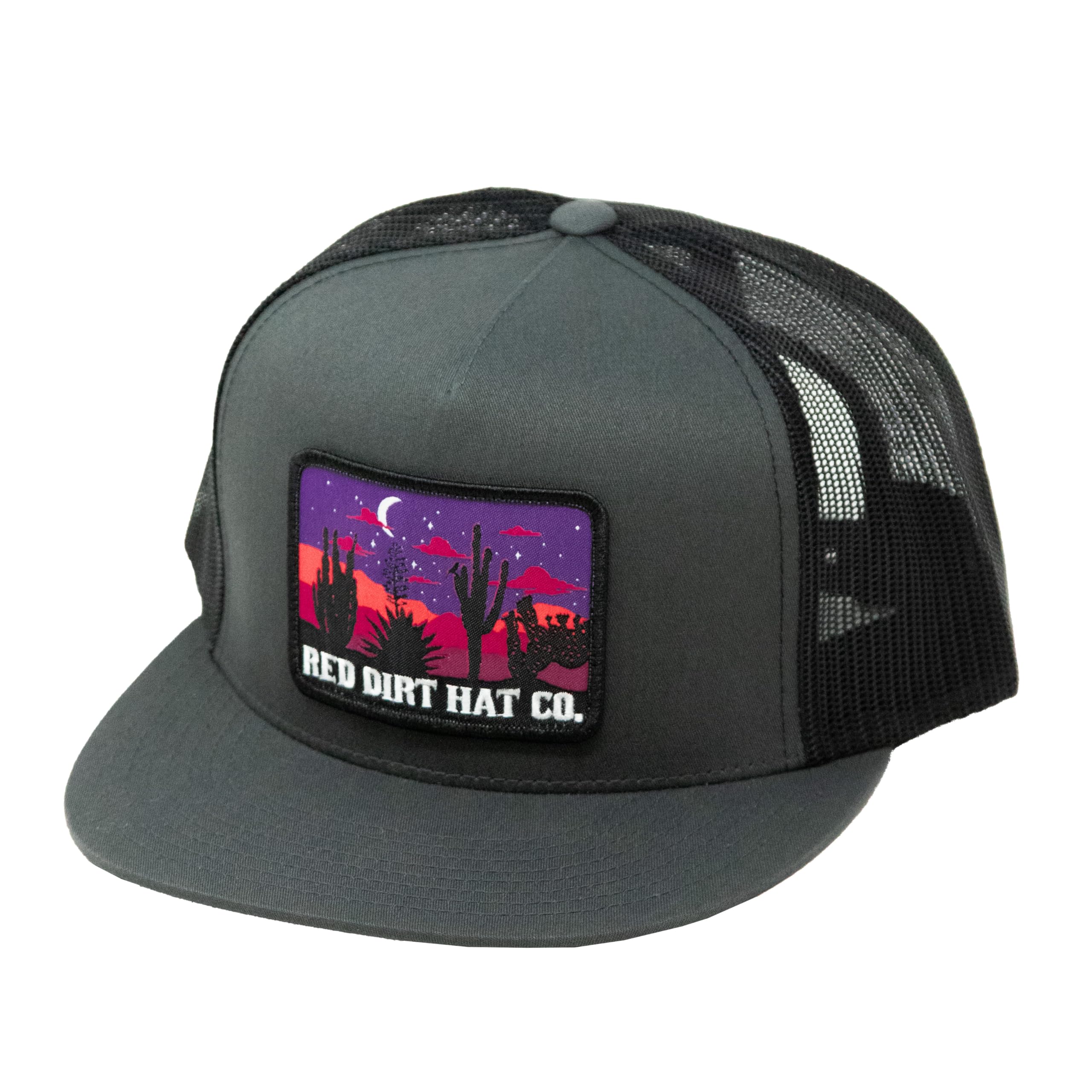 Red Dirt Hat Company Southwest Adjustable Snapback Hat (Nightfall - Charcoal/Black)