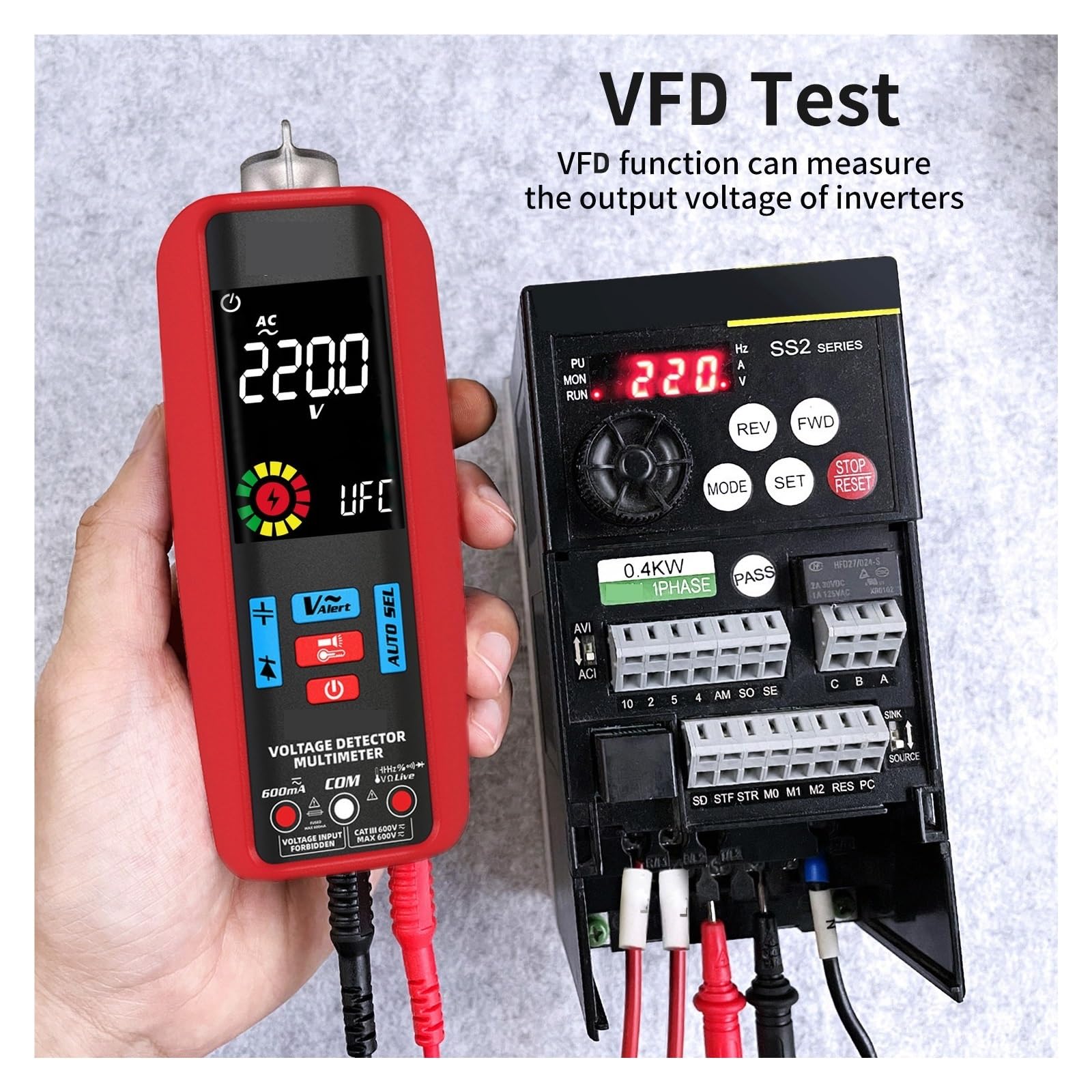 Multimetro Digitale Smart Multitester Automatico Amperometro VFC Corrente Condensatore Ohm Strumenti For Tester Elettricista(A5X Tool kits)