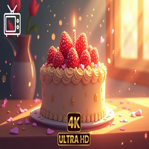 Happy Birthday Screensaver – Animated Balloons, Cake & Confetti Celebration Display