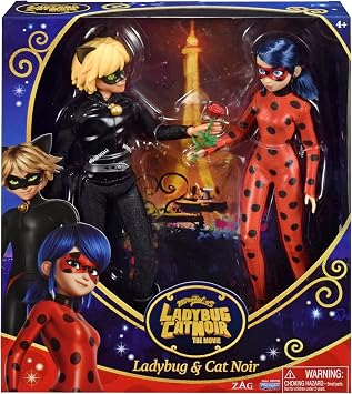 Miraculous Ladybug & Cat Noir Movie 2-Pack Deluxe Giftset, Movie Accessory