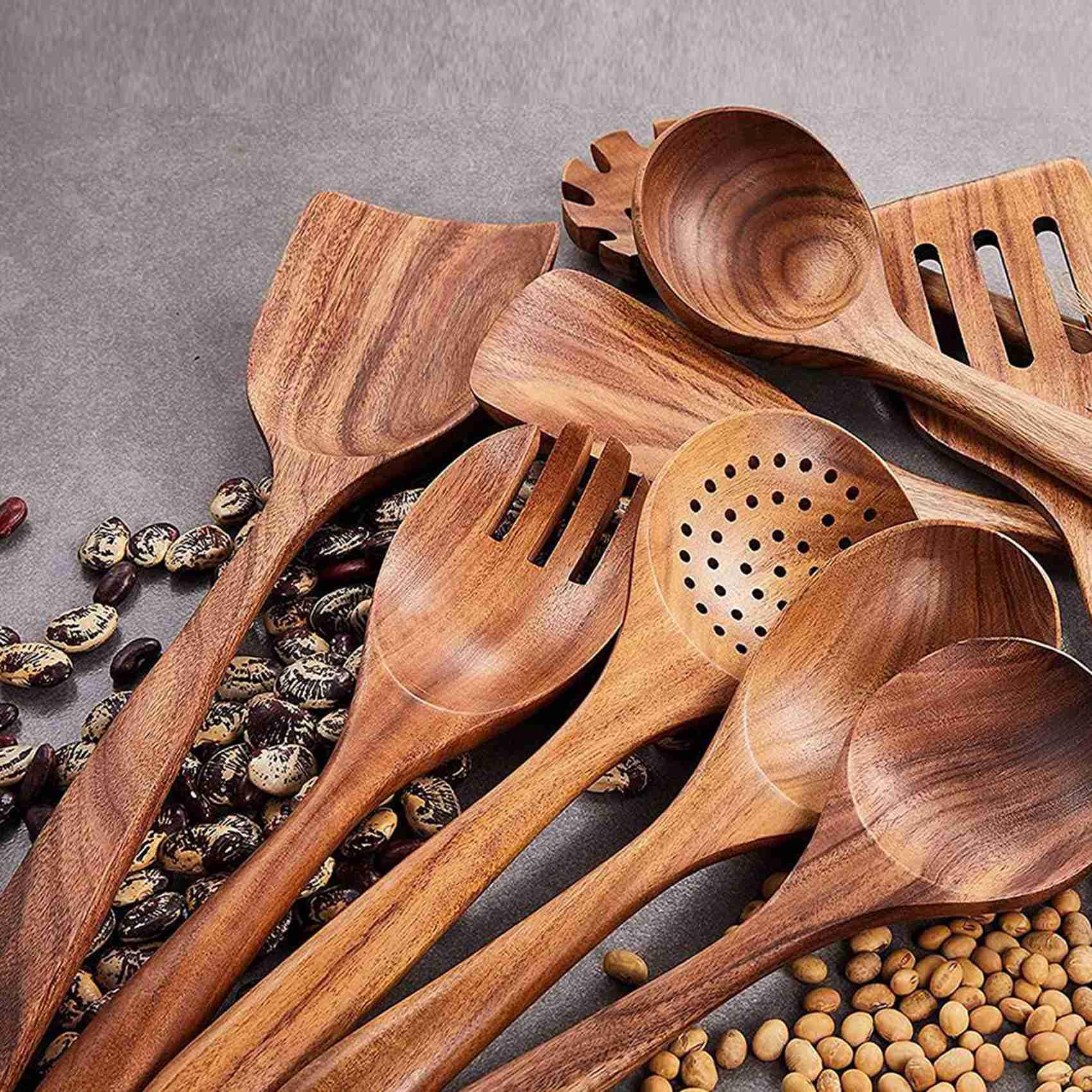 Küchen Utensilien Satz, 18 Stücke für Kochen, Kochutensilien, für Antihaft Pfanne