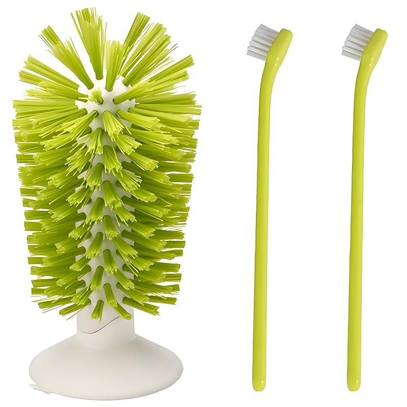 Escova para Tartarugas com Ventosa e Cerdas de Nylon para Limpeza do Casco MQACPUPY BN01, Pacote com 3