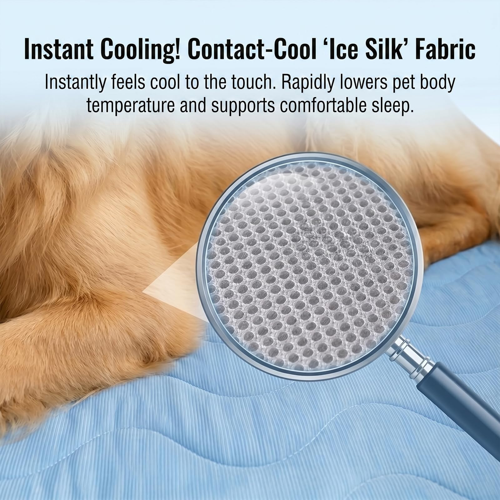 Cojín de refrigeración para perros autorefrigerante para verano, gris: XXL | Para el hogar y de viaje, adecuado para el coche, autorefrigerante, no necesita electricidad