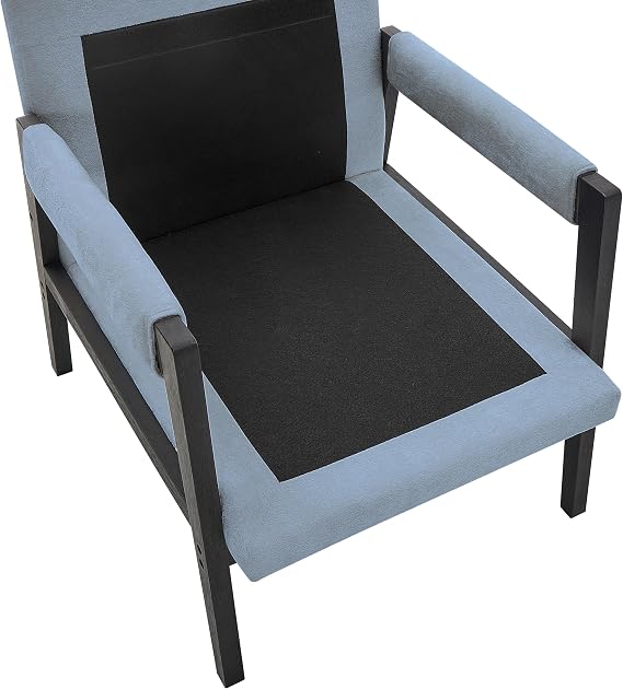 Roundhill Furniture Kelly Mid-Century Modern Chenille Upholstered Accent Armchair, Blue