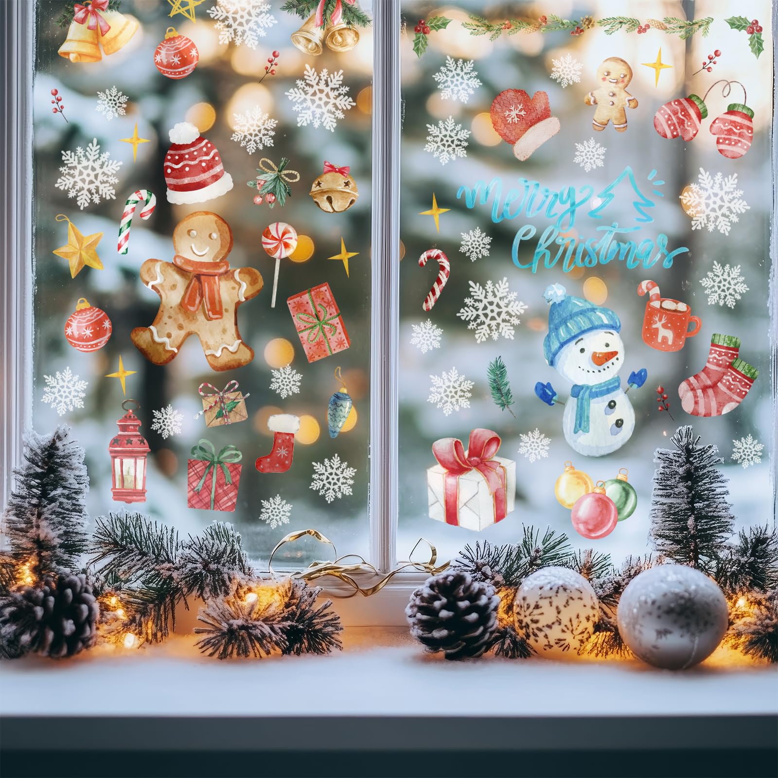 ⭐クリスマス 飾り 静電ステッカー サンタ トナカイ 雪 結晶 65pcs 壁 Amazon.co.jp: LOKIPA クリスマス 飾り 静電ステッカー 剥がせる 汚れ