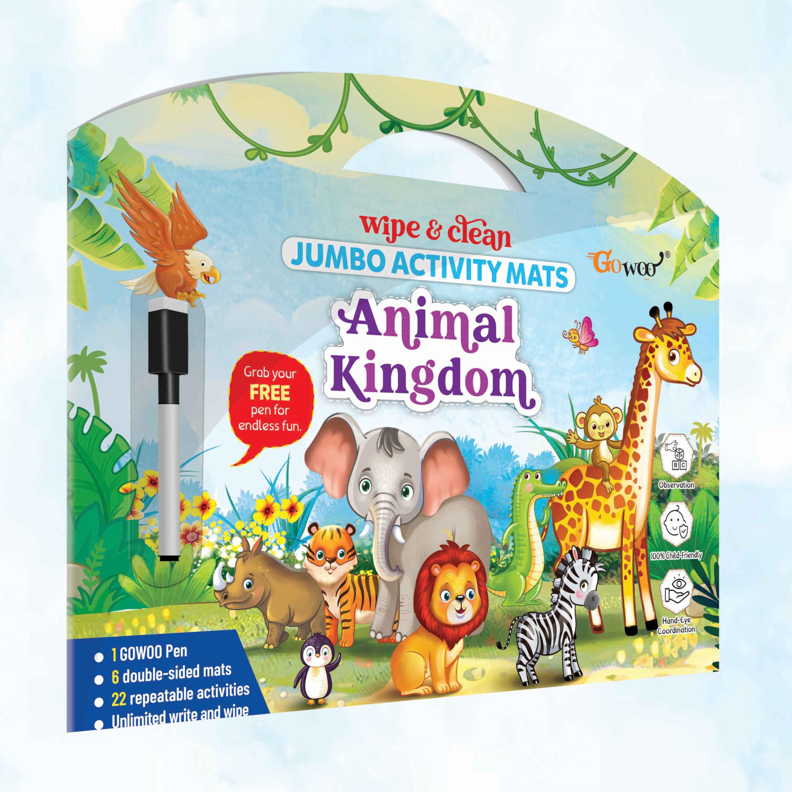 See full amazon price history chart for Animal Kingdom Reusable Activity MATS with Free Pen | Jungle Safari Exploration Mats Animal Kingdom Reusable Activity MATS with Free Pen | Jungle Safari Exploration Mats (B0CQVNMQTK) Amazon Price History, Amazon Price Tracker