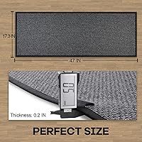 Vista 2 de Alfombra de Cocina, Alfombras de Cocina de Goma Antideslizantes Lavables, Tapete Corredor Absorbente para Piso, Tapetes de Pie Lavables a Máquina