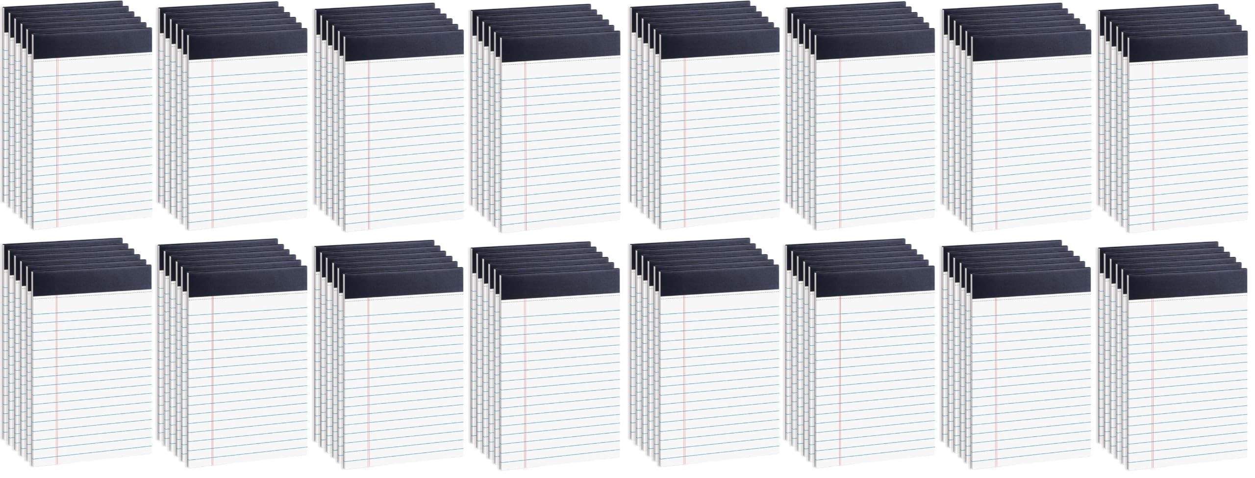 96 Pack Legal Pads 5 x 8 Inch White Notepads College Ruled Writing Pads