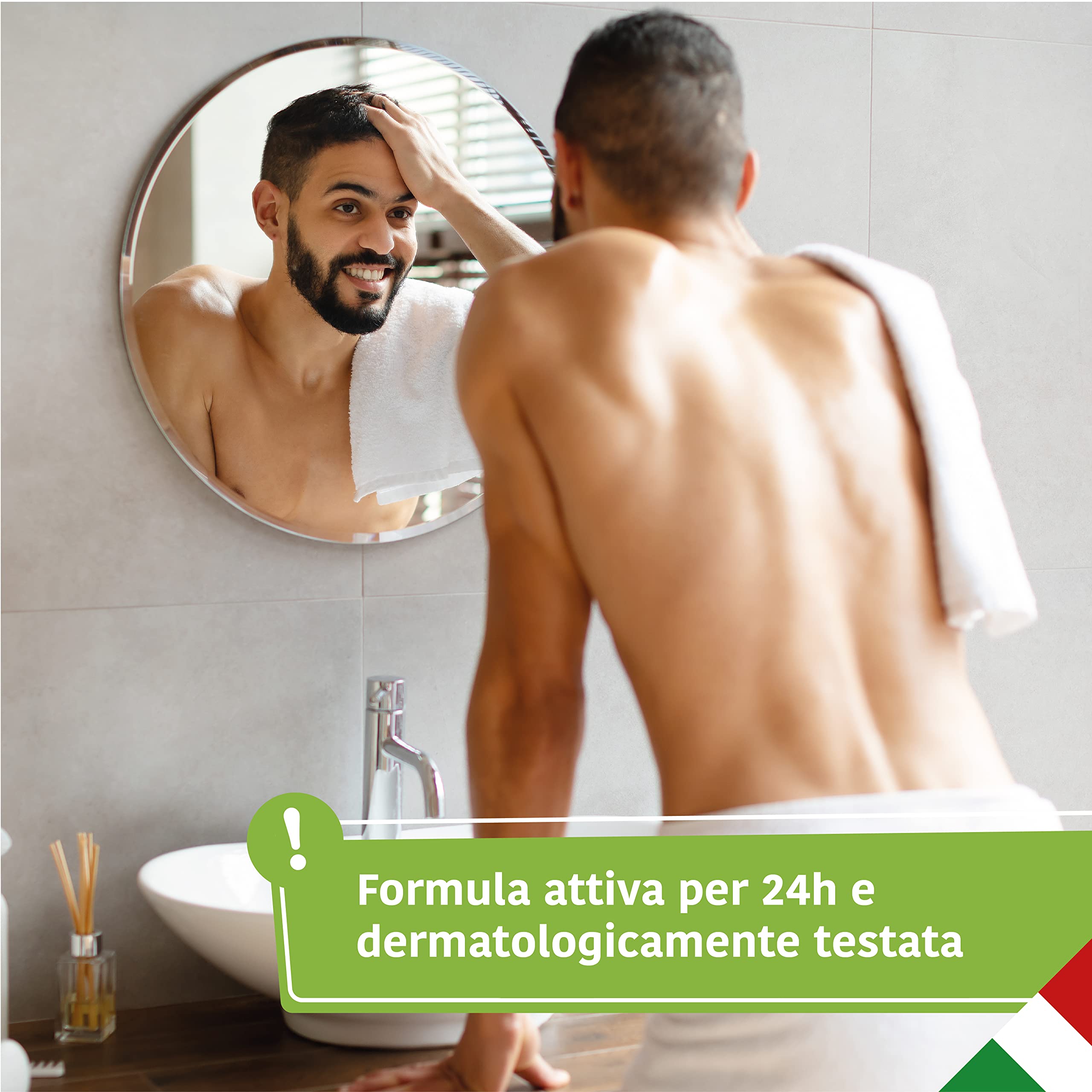EVIN HOMME | 24 Deodoranti Uomo Spray, Fragranza Spezie d'Oriente e Cuoio, Durata 24h, 150 ml