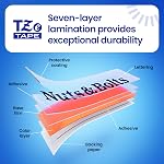 Brother Genuine TZe-241 Black on White Laminated Tape for TZe-Compatible P-Touch Label Makers, 18 mm Wide x 8 m Long