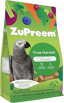 ZuPreem Natural With Added Vitamins, Minerals, Amino Acids Medium/Large Bird Food,3 Lb.