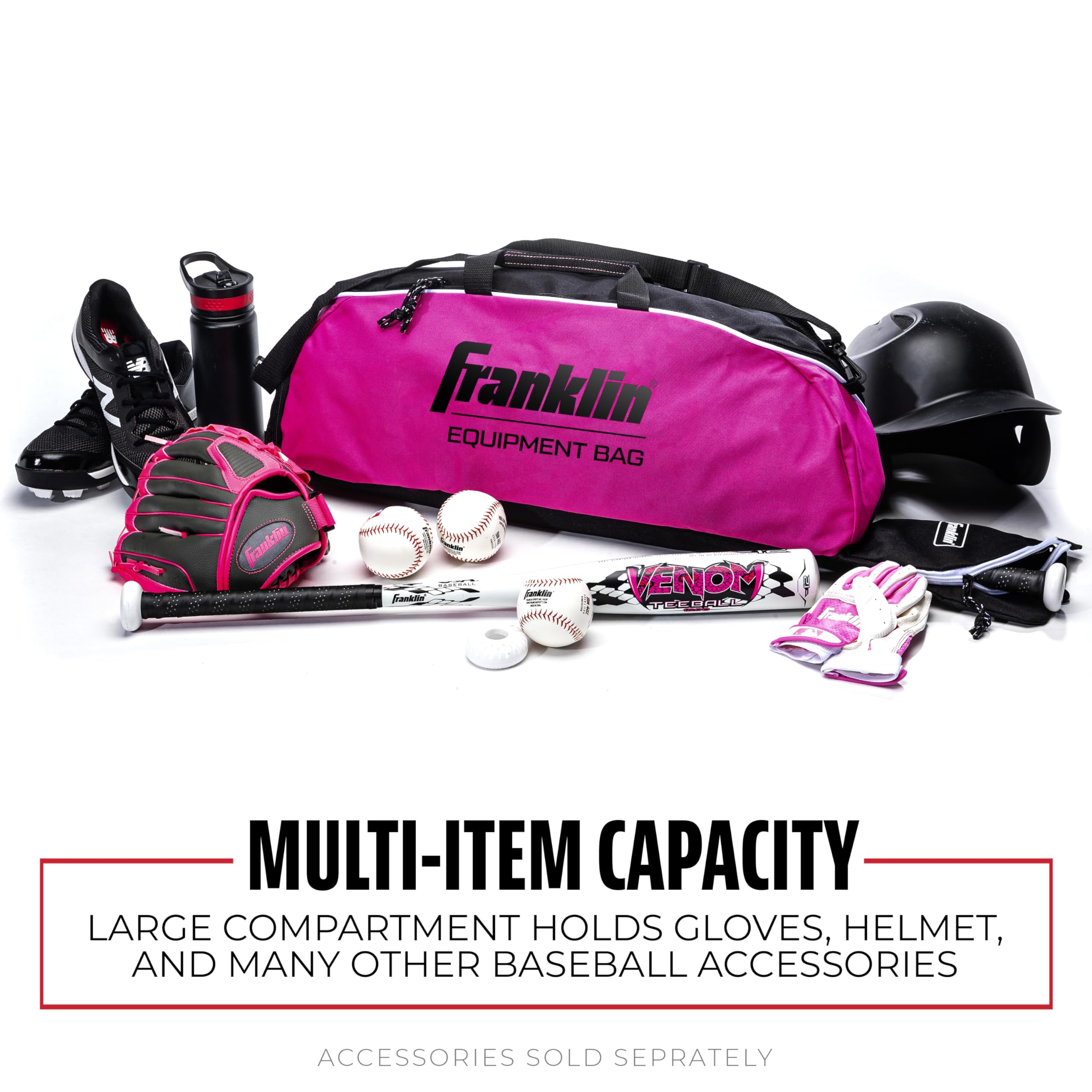 Franklin Sports Junior Equipment Bag (różowy)