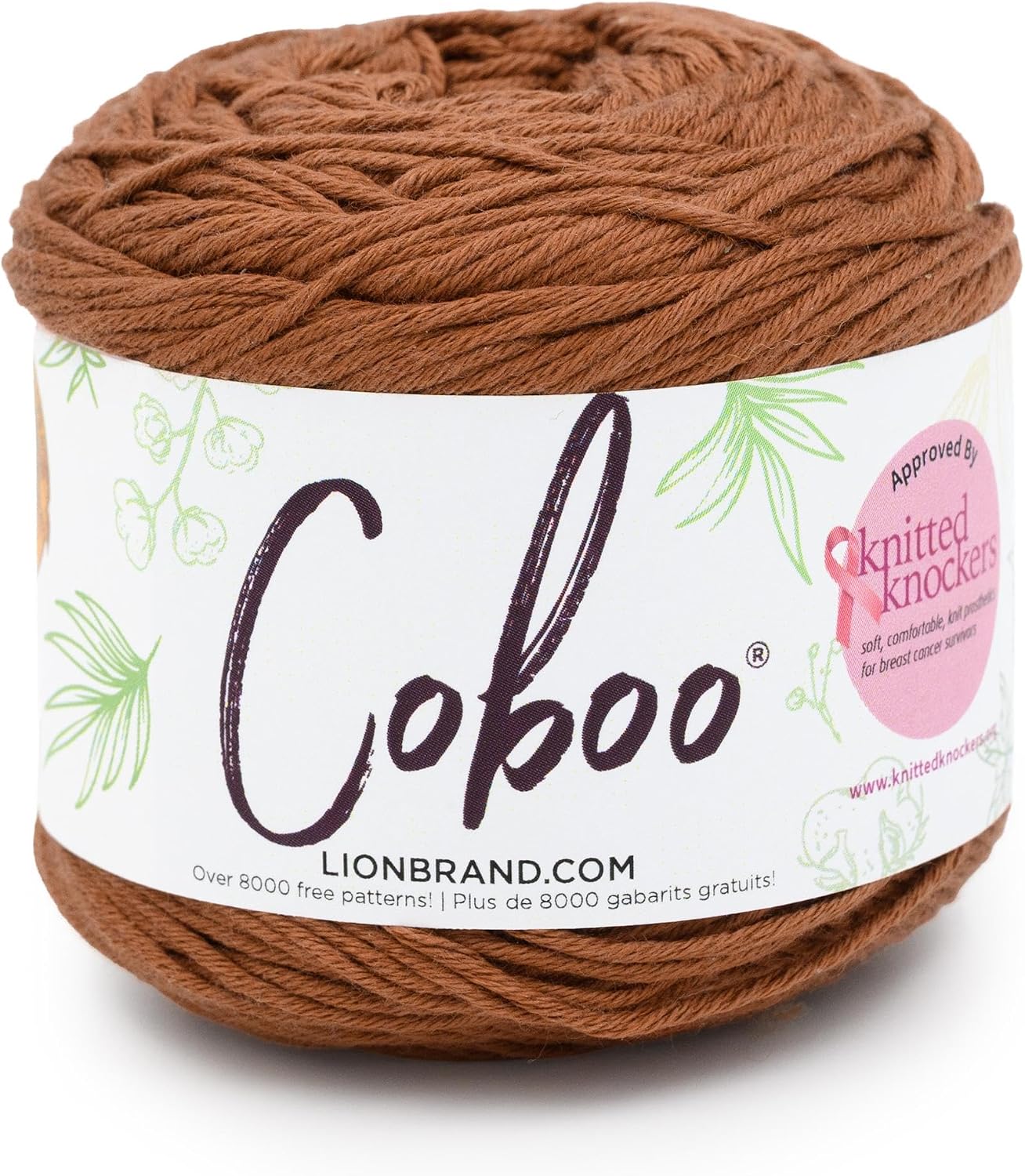 Lion Brand Yarn, Coboo Cotton Blend Crochet Yarn, White, 1 Pack image 4