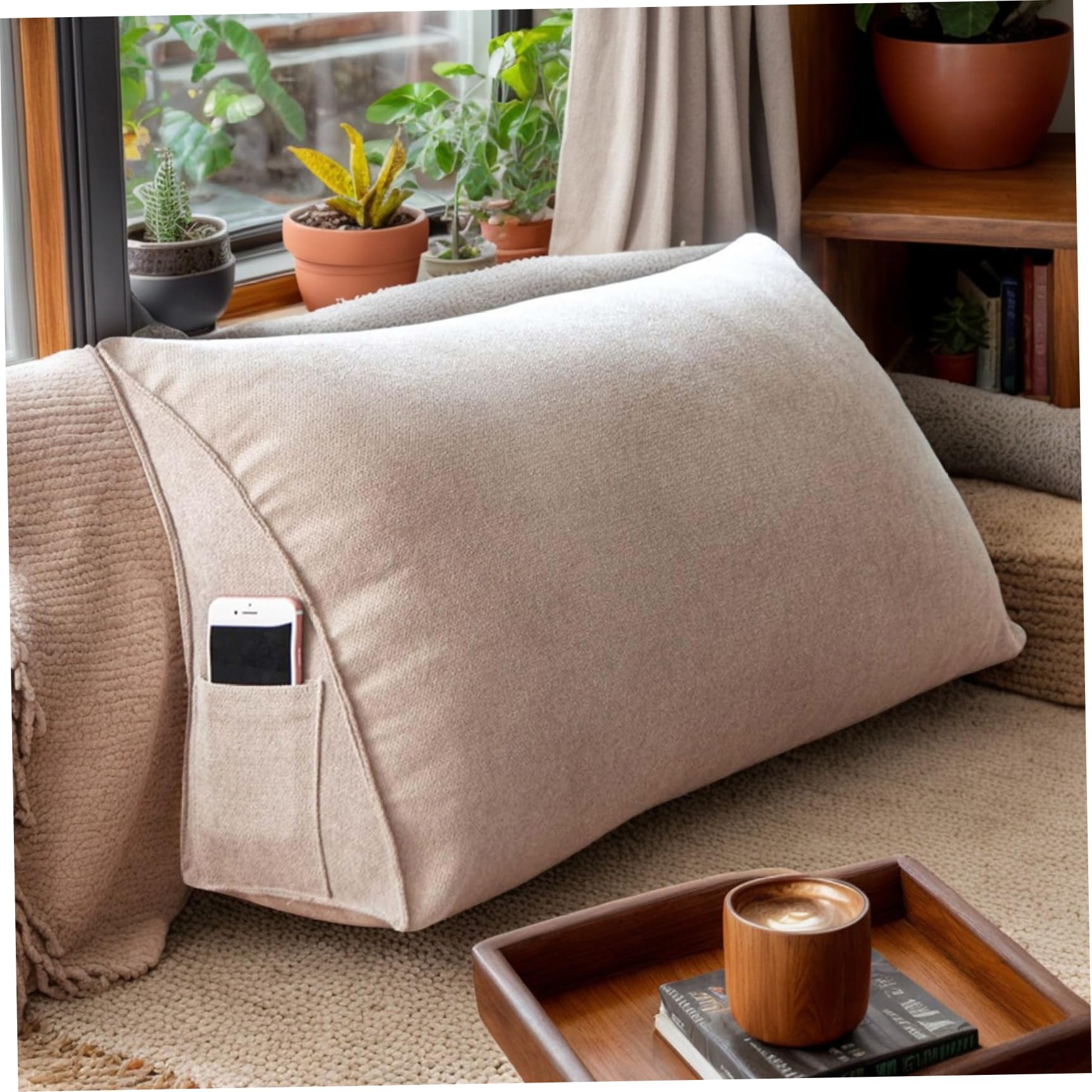 Coussin de support de cale pour canapé-lit et dossier de lecture
