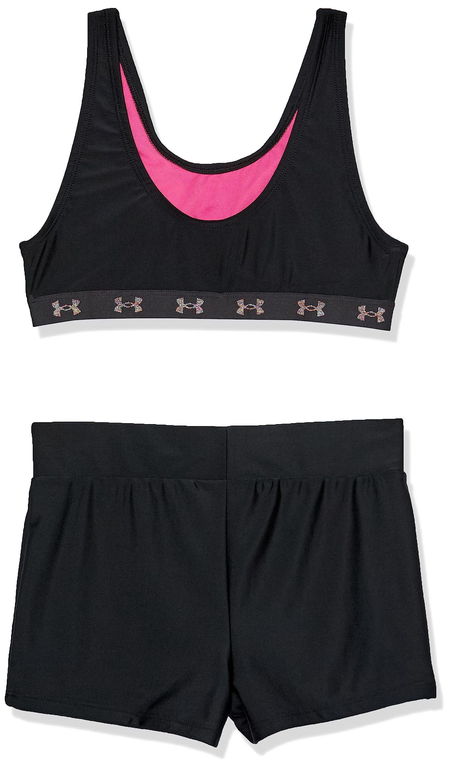 Under Armour Bikini und Shorts für Mädchen, Schwarzes Logo, 5 – Ansicht 4
