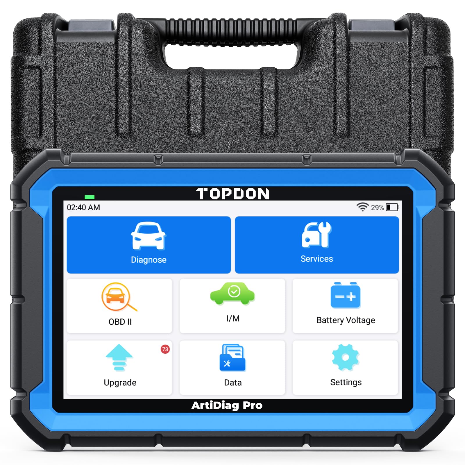 TOPDON Car Diagnostic Tool ArtiDiag Pro with Online-Coding and Bi-Directional Control, Full Systems Diagnosis Obd2 Scanner with 35+Maintenance Services, 2-Year Free Update, Blue