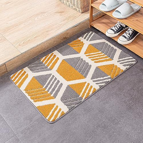 NIENLCIP Alfombra de baño súper suave, absorbente, de microfibra, con respaldo antideslizante, para baño, cocina, sala de estar, puerta, lavable a