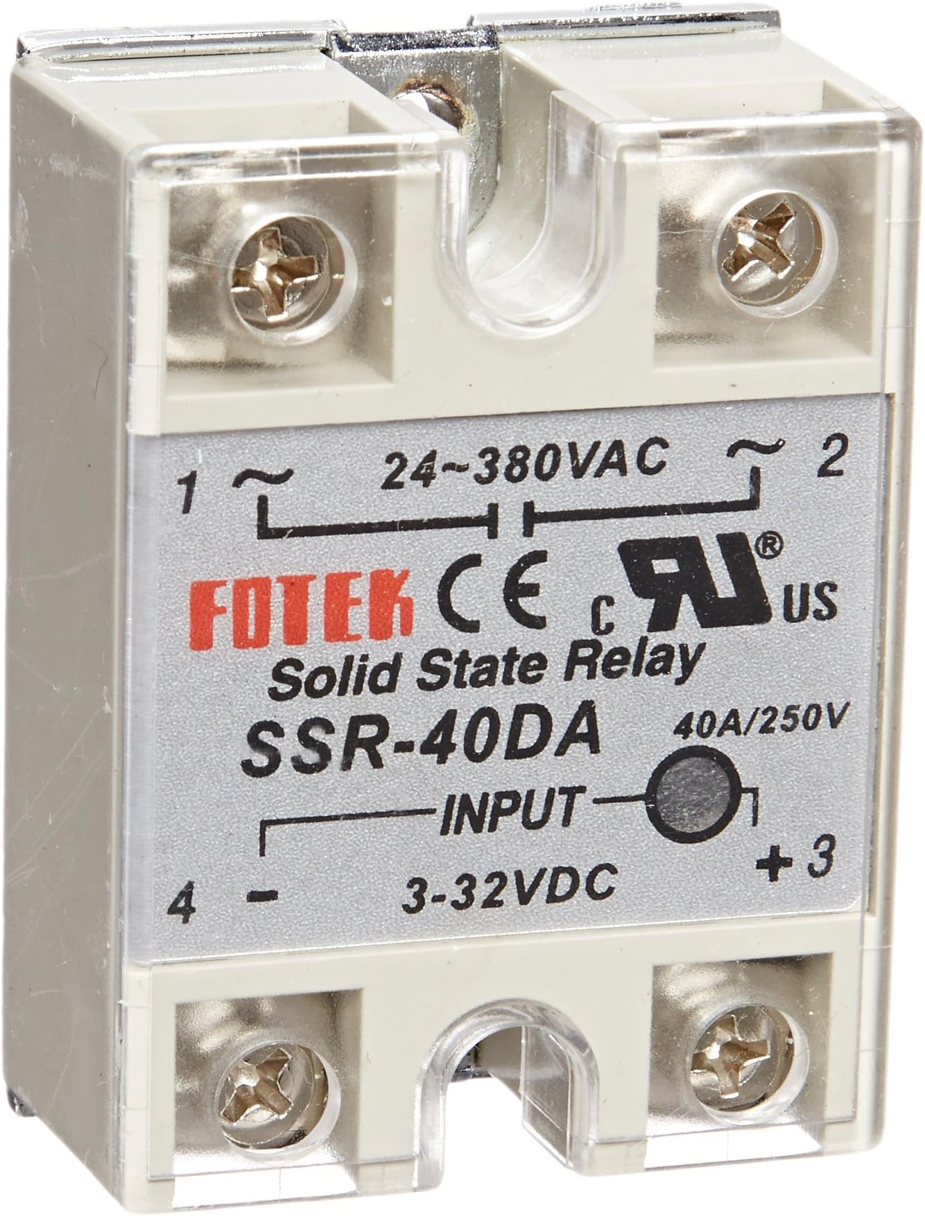 Lightobject ESSR-40DAC Solid State Relay DC In AC Out 40 amp