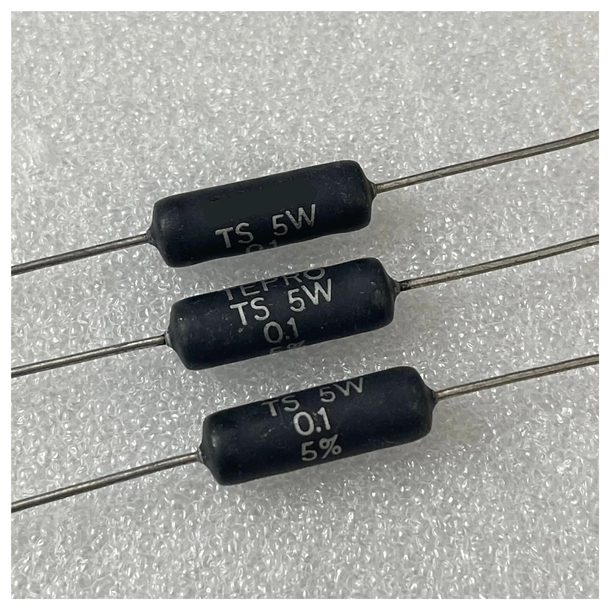 LEOTNNDQ 1pcs TS5W 0.1R 0.1hm 5W 5% Resistor with Copper Pin