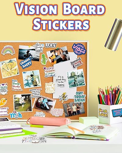 Miniatura 3 de 300 calcomanías inspiradoras para adultos, calcomanías motivacionales para botellas de agua para adolescentes, niños, profesores, diario, álbumes de