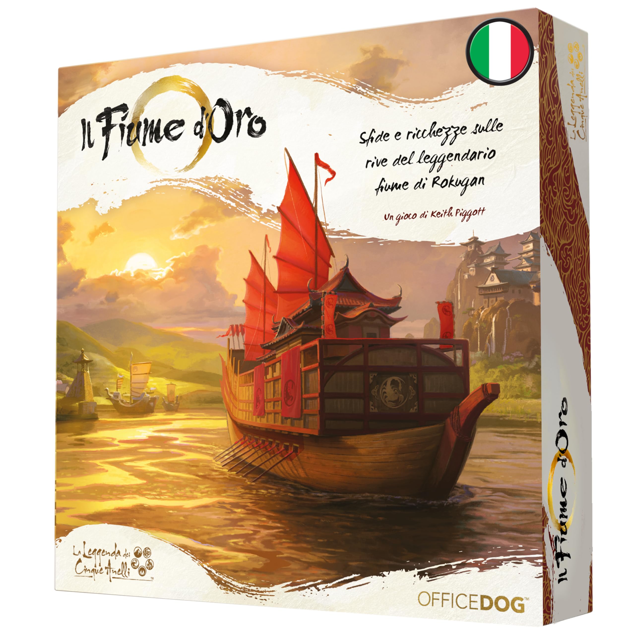 Asmodee il Fiume d'Oro, Gioco da Tavolo Strategico, Gestione di Risorse, 2-​4 Giocatori, dai 14 Anni un su, 90 min, Versione Italiana