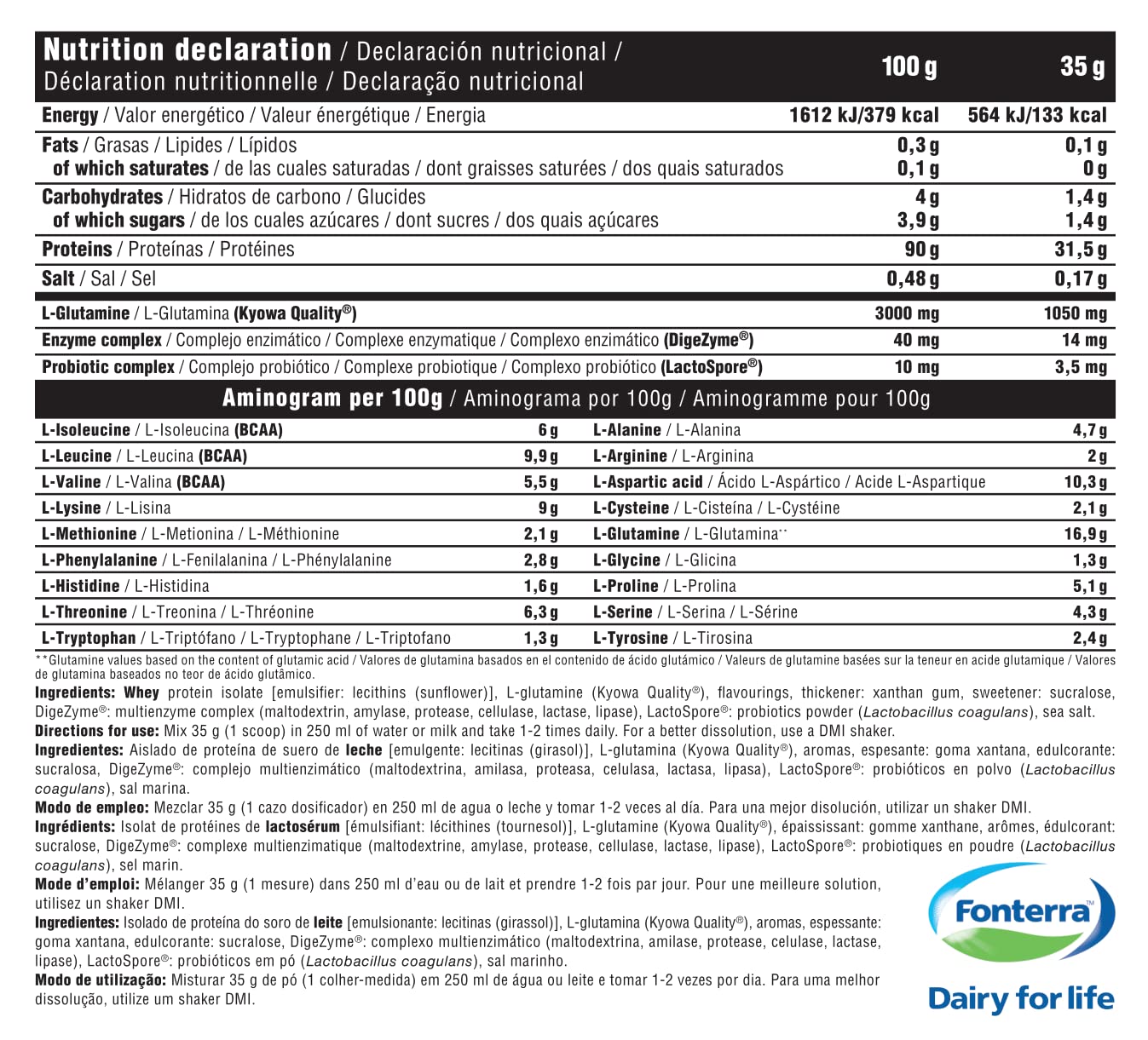 DMI Proteína ISOLATE PRO ZERO - Proteína para Recuperación y Desarrollo Muscular - 100% Aislado de proteína de suero con DigeZyme® y LactoSpore® - Sin Azúcares Añadidos (2 Kg, White Chocolate)
