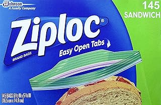 Concession Essentials Ziploc Sandwich Bags - Box of 145ct