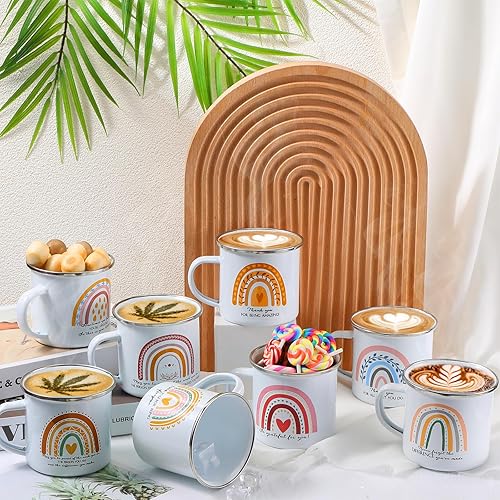 Miniatura 4 de 30 tazas de café esmaltadas de 12 onzas con asa, regalo de agradecimiento motivacional para empleados, profesores, compañeros de trabajo, enfermeras