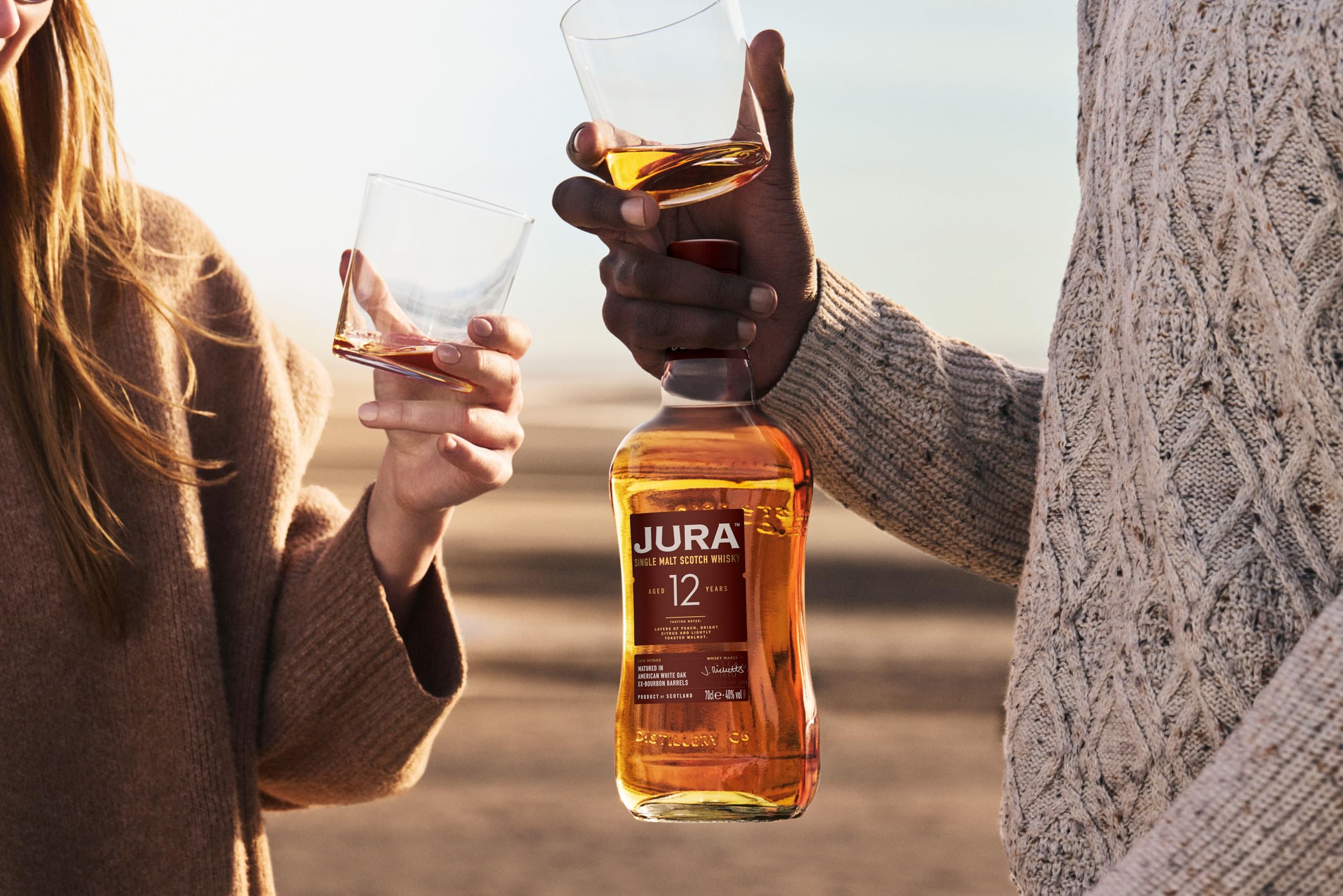 Jura 12 Jahre Single Malt Scotch Whisky mit Geschenkverpackung (1 x 0,7 l)