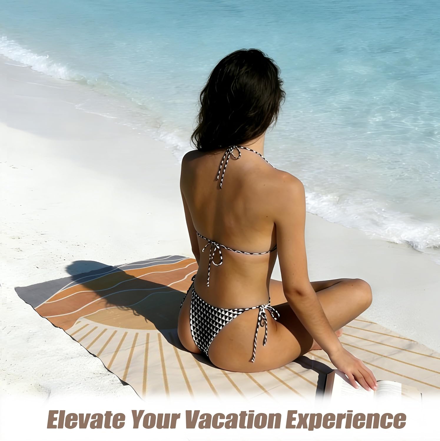 Boho Sea Sun Microfiber Beach Towel
