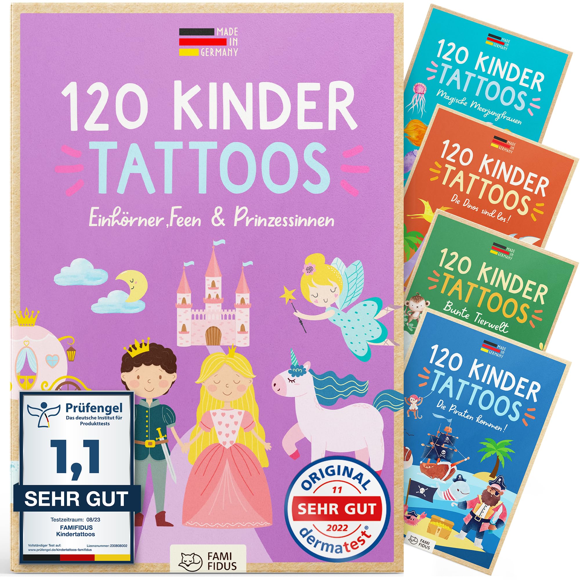 Kinder Tattoos hautfreundlich