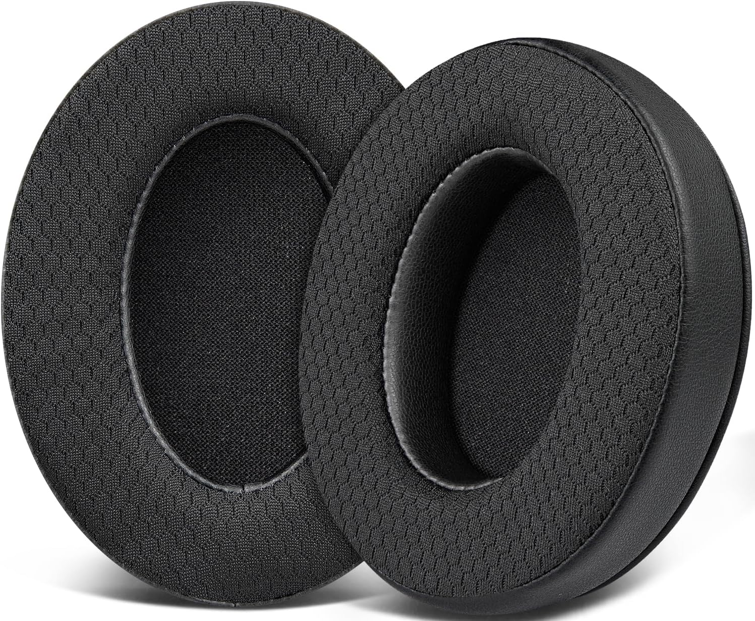 SOULWIT Mesh Fabric Earpads for HyperX Cloud 2/3/1/Flight/Stinger/Stinger2/Core/Pro, CloudX Stinger/Flight Series Headset - Black