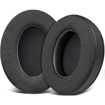 SOULWIT Mesh Fabric Replacement Ear Pads Replacement Pads for HyperX Cloud 2/3/1/Flight/Stinger/Stinger2/Core/Pro, CloudX Sti